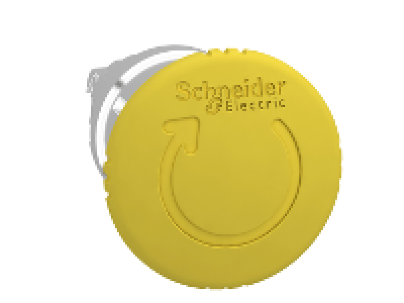 ZB4BS55 METAL SERİ MANTAR BUTON BAŞLIĞI SARI